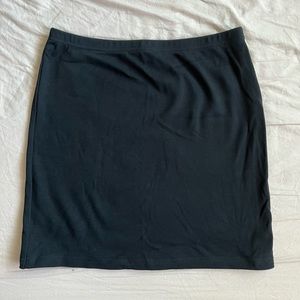 black mini pencil skirt